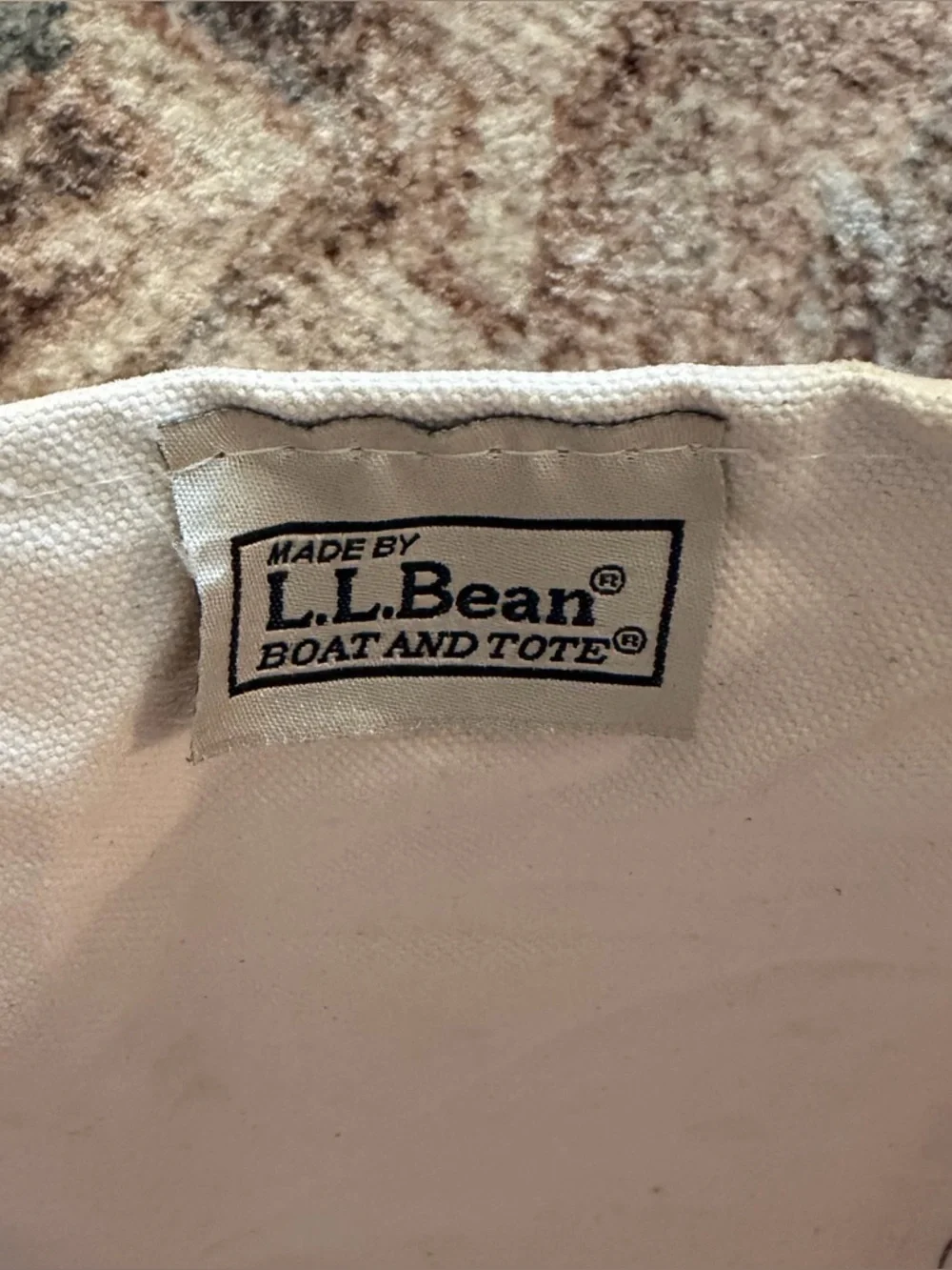 LL Bean Boat & Tote small pink open top pocket